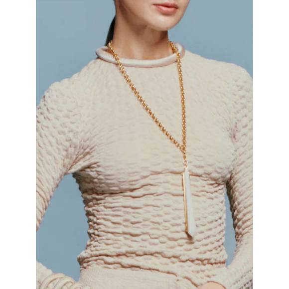 NEW SILVIA TCHERASSI jari long sleeve top in cream - Picture 3 of 4